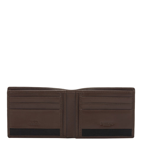 Da Milano Men's Leather Wallet - Brown Bifold