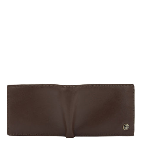 Da Milano Men's Leather Wallet - Brown Bifold