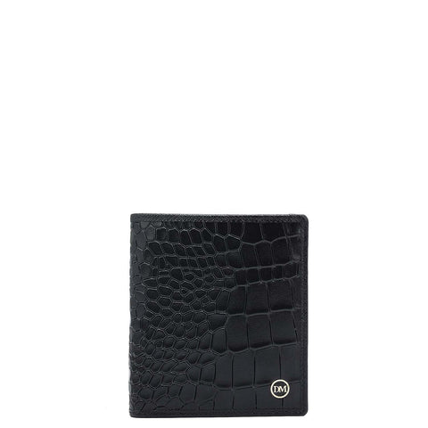 Black Bifold Leather Mens Wallet