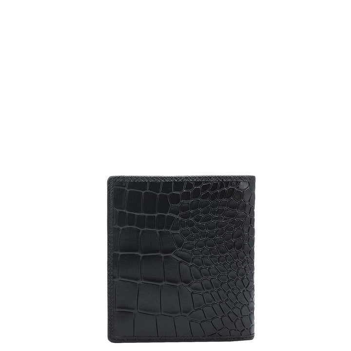 Black Bifold Leather Mens Wallet