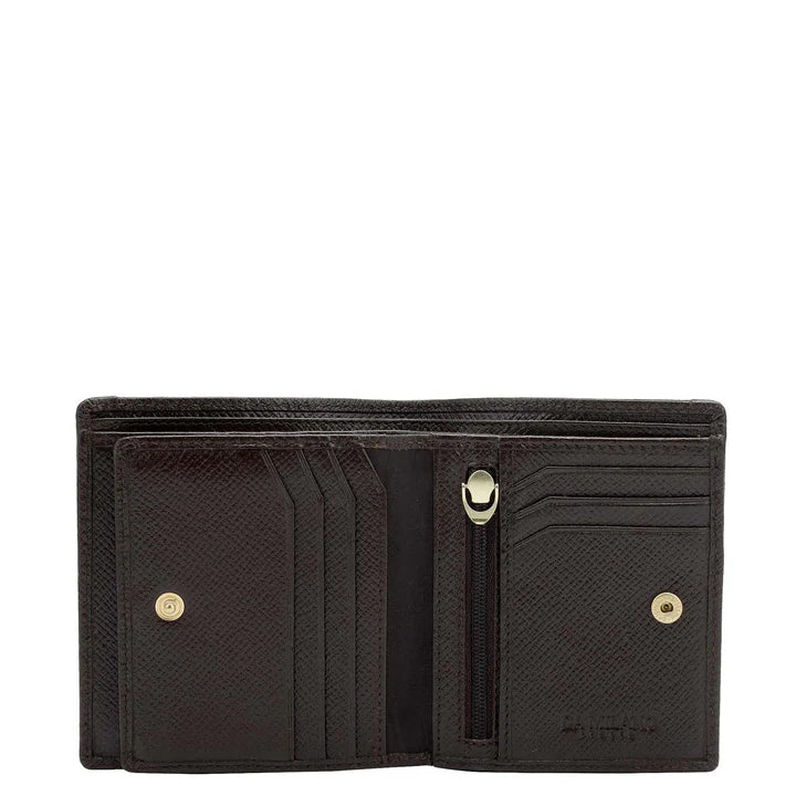 Brown Bifold Leather Mens Wallet