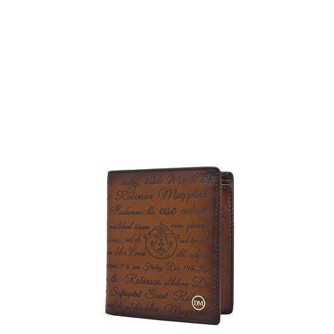 Cognac Bifold Leather Mens Wallet