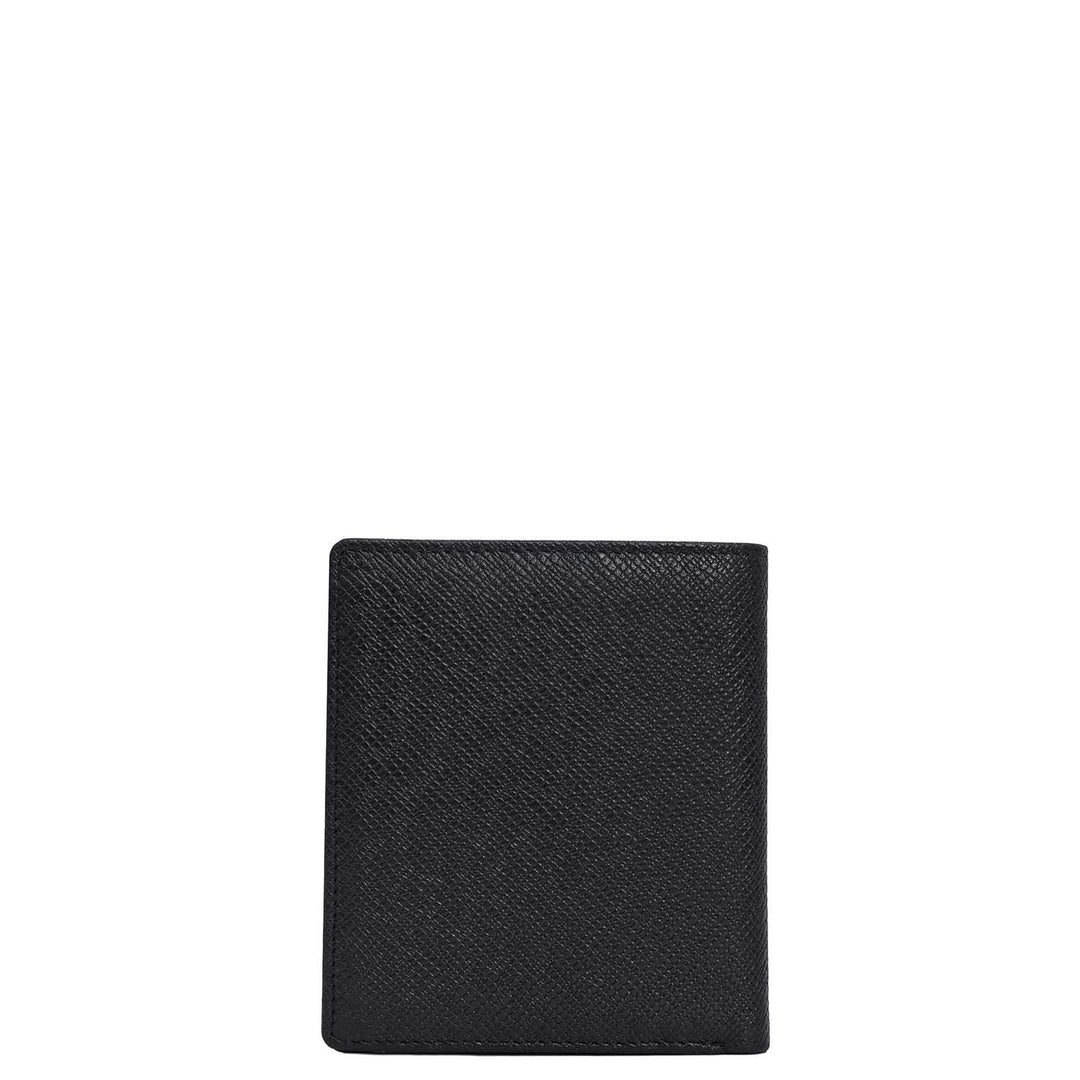 Black Bifold Leather Mens Wallet