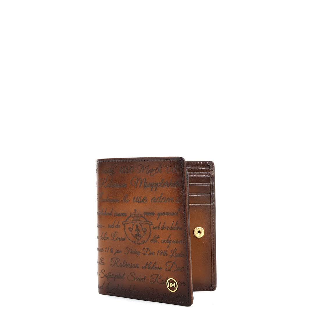 Cognac Bifold Leather Mens Wallet