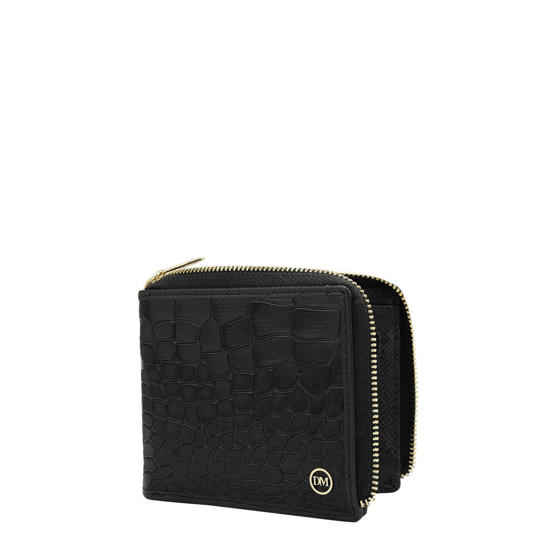 Black Bifold Leather Mens Wallet