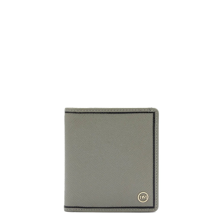 Franzy Leather Mens Wallet - Stone Grey