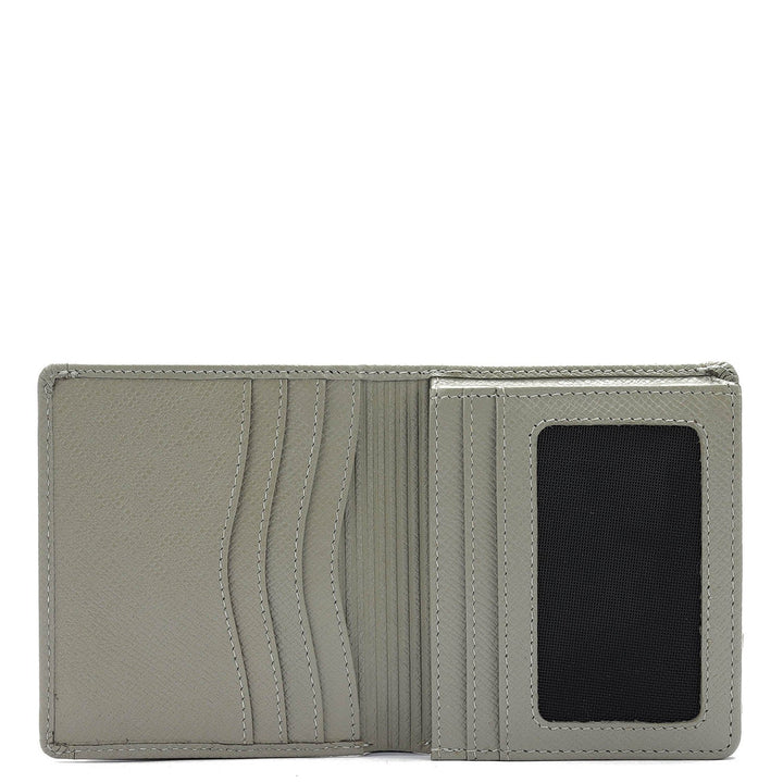 Franzy Leather Mens Wallet - Stone Grey