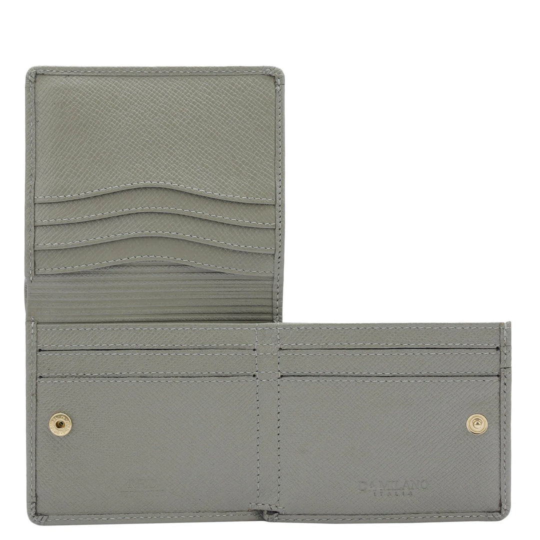 Franzy Leather Mens Wallet - Stone Grey