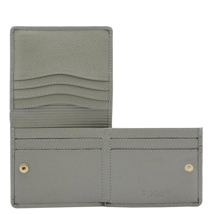 Franzy Leather Mens Wallet - Stone Grey