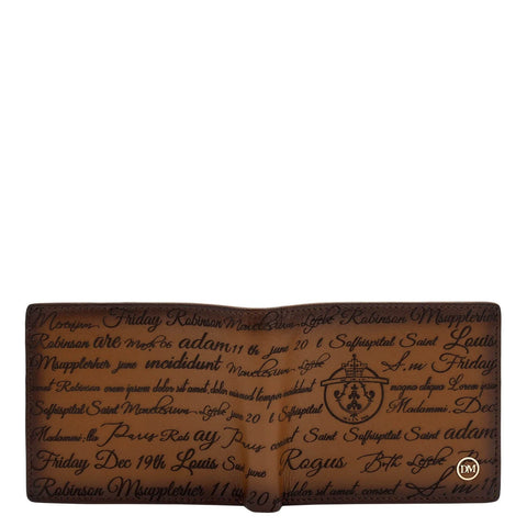 Cognac Bifold Leather Mens Wallet