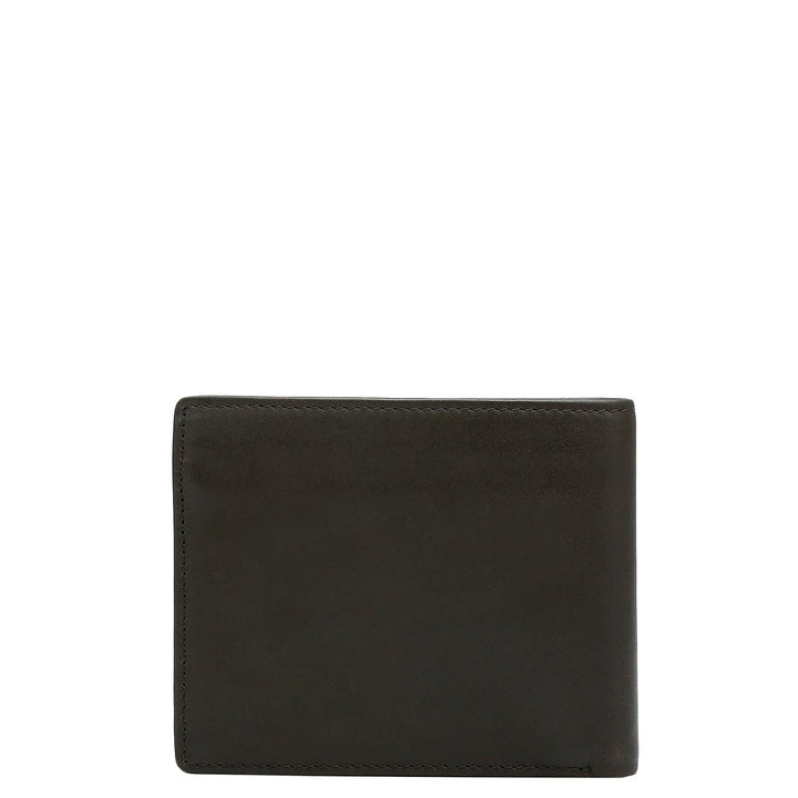 Olive Bifold Leather Mens Wallet