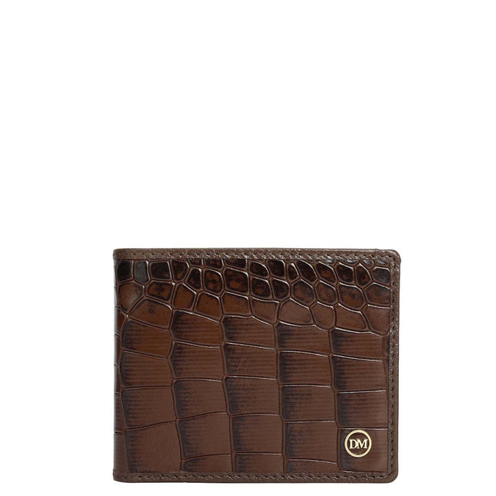 Walnut Bifold Leather Mens Wallet