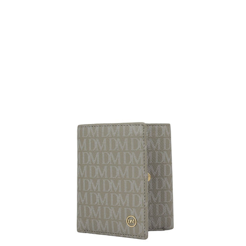 Stone Grey Bifold Leather Mens Wallet