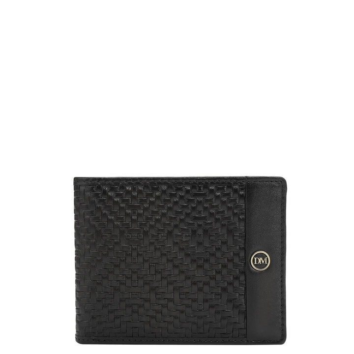 Black Bifold Leather Mens Wallet