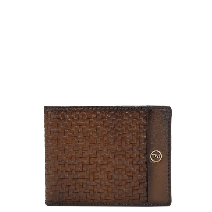 Cognac Bifold Leather Mens Wallet