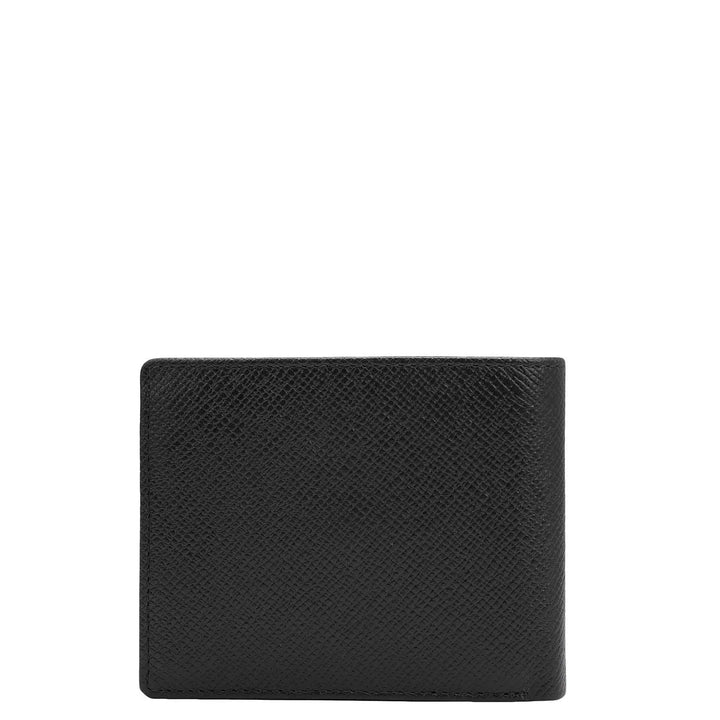 Black Bifold Leather Mens Wallet