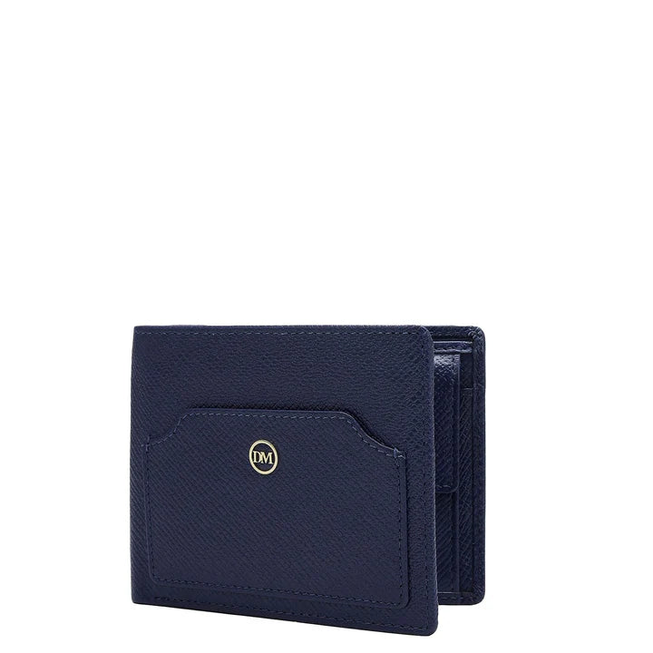 InkBlue Bifold Leather Mens Wallet