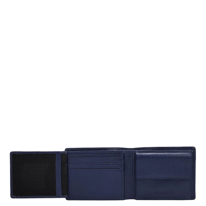 InkBlue Bifold Leather Mens Wallet