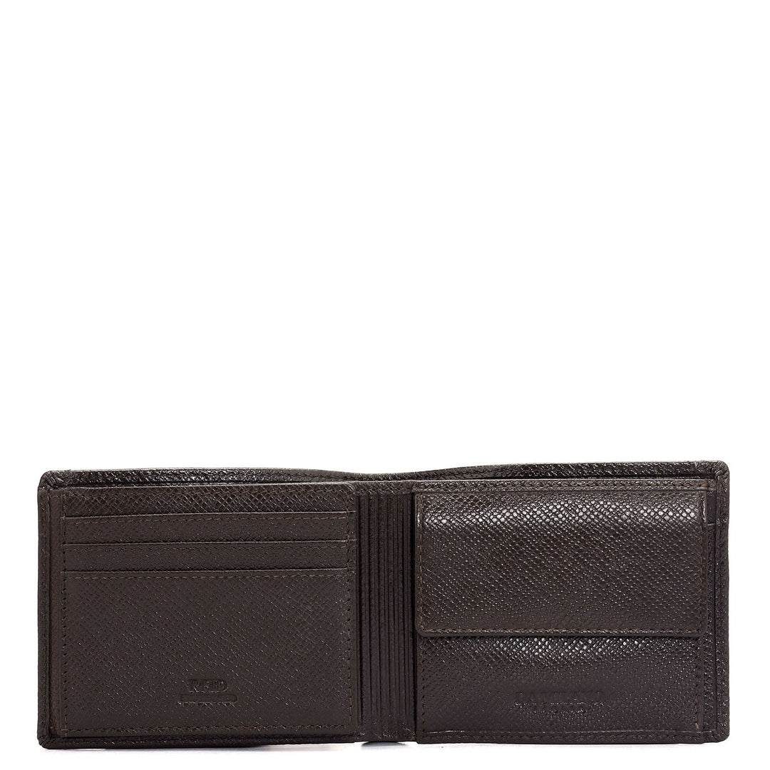 Brown Bifold Leather Mens Wallet