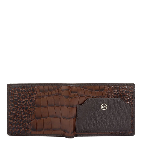 Brown Bifold Leather Mens Wallet