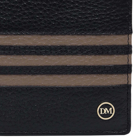 Black Bifold Leather Mens Wallet