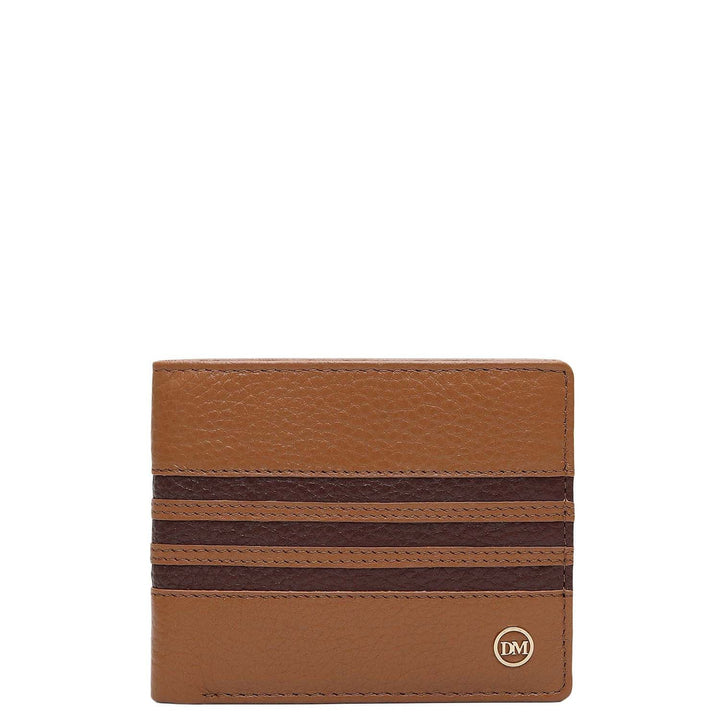 Caramel Bifold Leather Mens Wallet