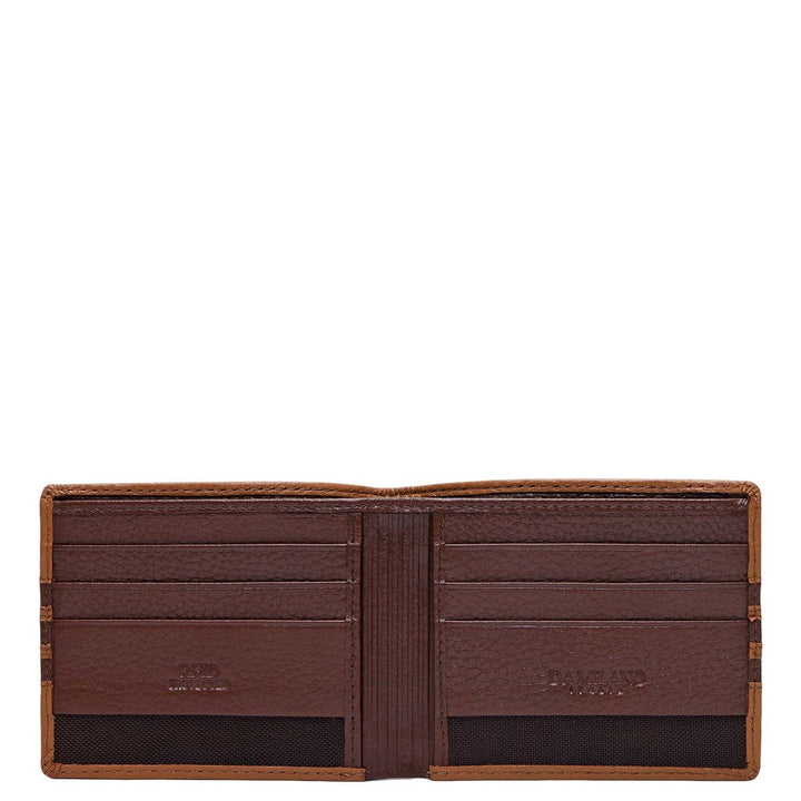 Caramel Bifold Leather Mens Wallet