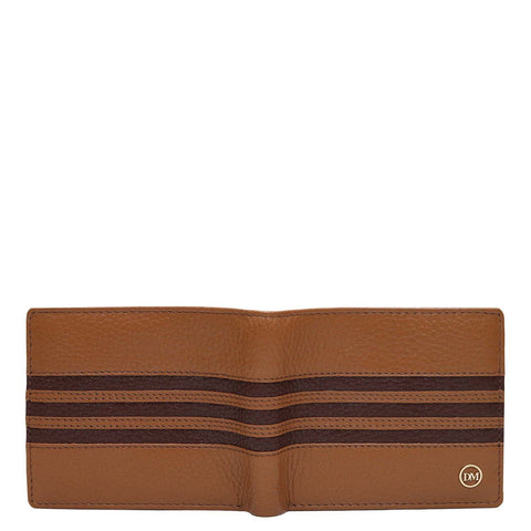 Caramel Bifold Leather Mens Wallet