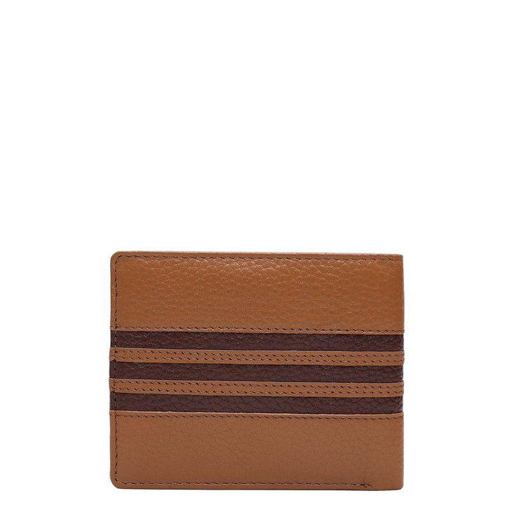 Caramel Bifold Leather Mens Wallet