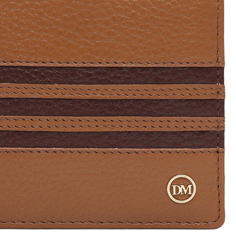 Caramel Bifold Leather Mens Wallet