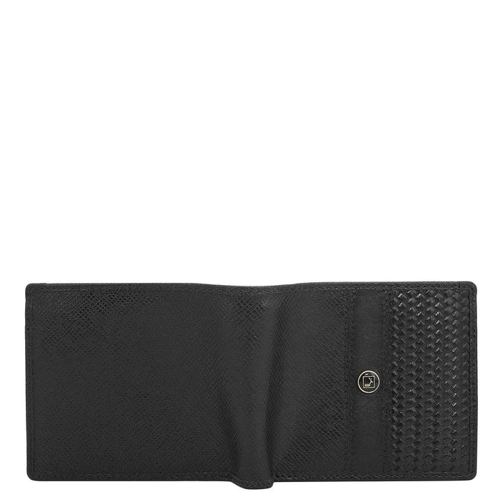 Black Bifold Leather Mens Wallet