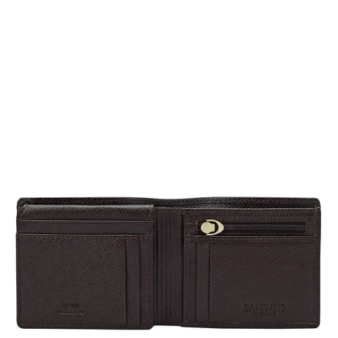 Franzy Croco Leather Mens Wallet - Chocolate