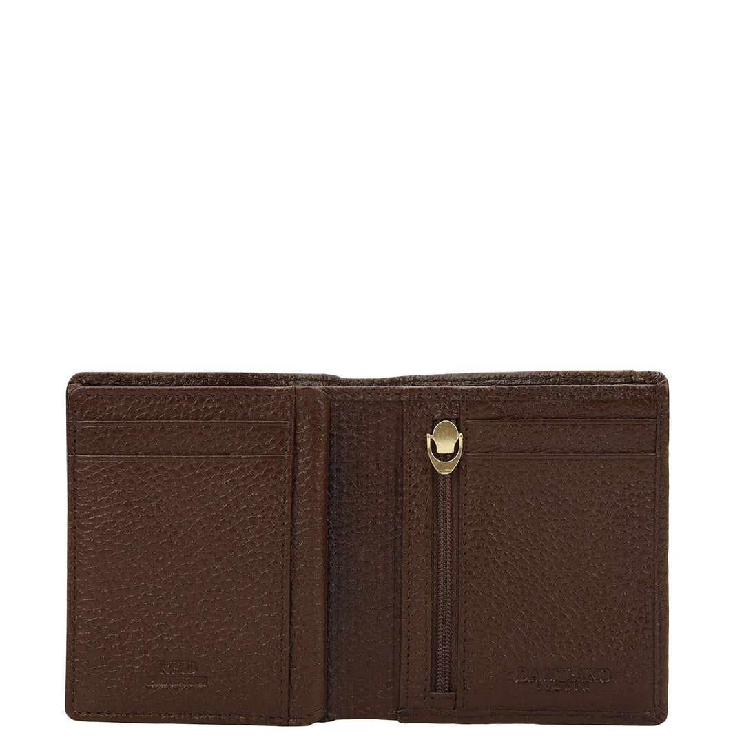 Mocha Bifold Leather Mens Wallet