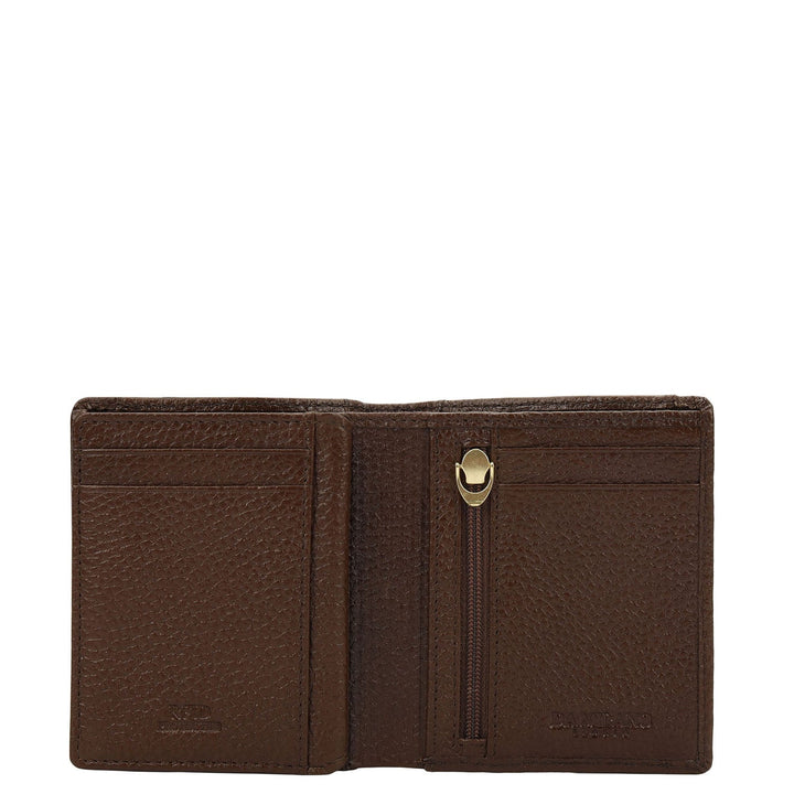 Mocha Bifold Leather Mens Wallet