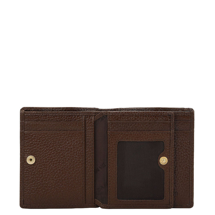 Mocha Bifold Leather Mens Wallet