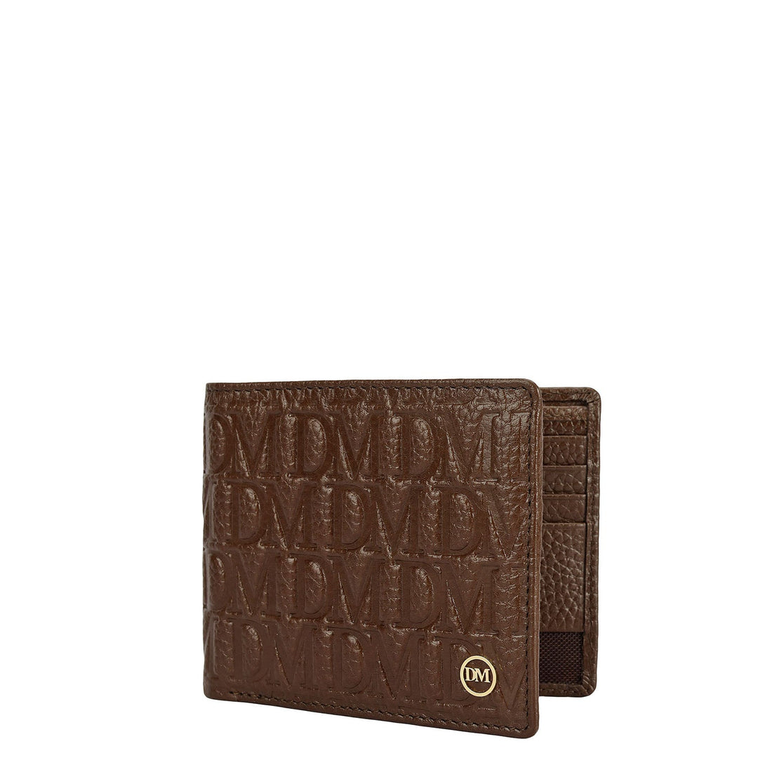 Mocha Bifold Leather Mens Wallet