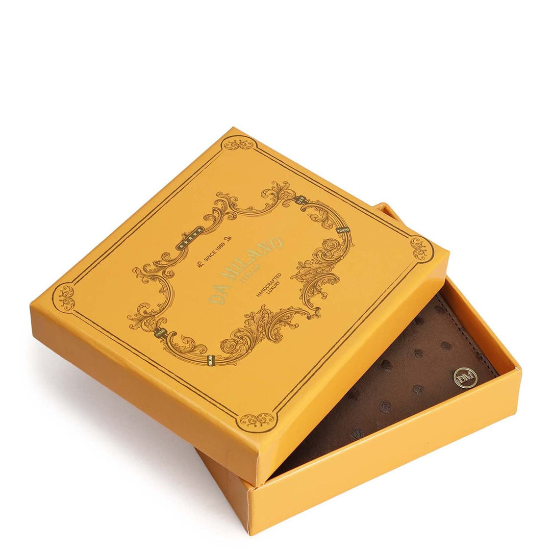 Mocha Bifold Leather Mens Wallet