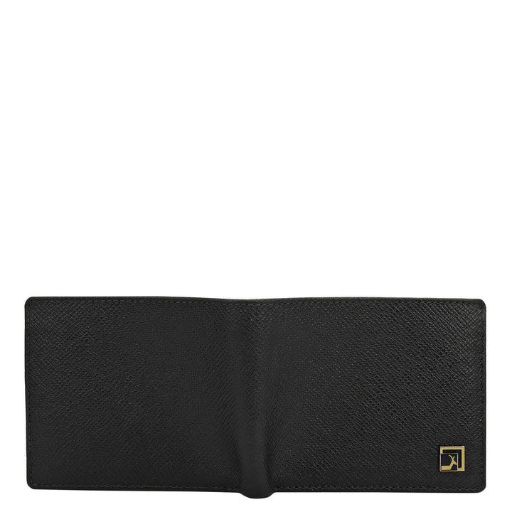 Black Bifold Leather Mens Wallet