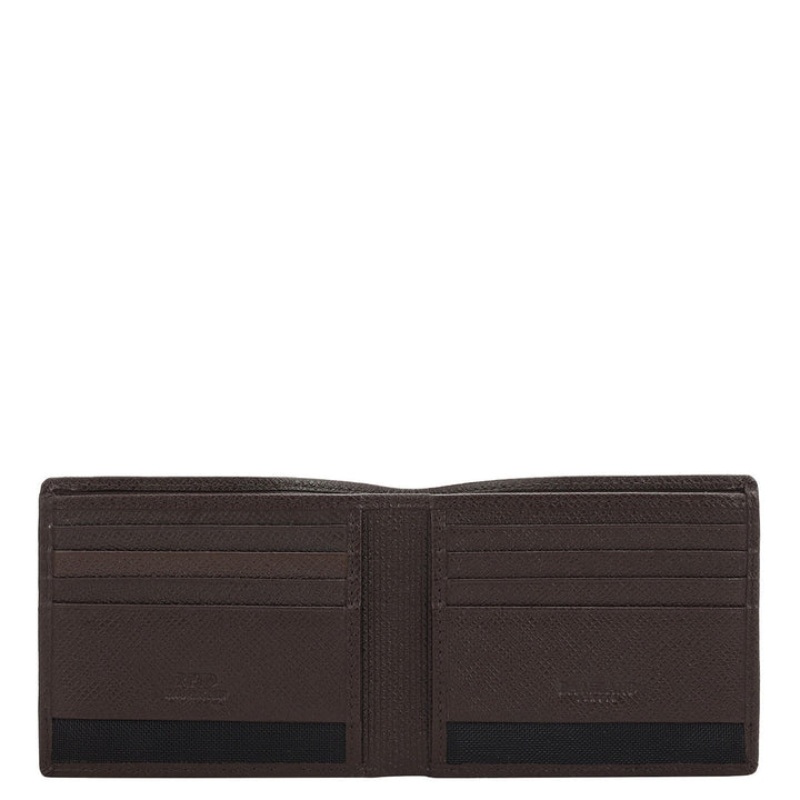 Chocolate Bifold Leather Mens Wallet