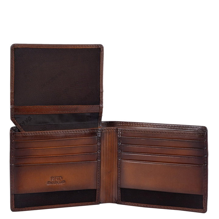 Signato Leather Mens Wallet - Cognac