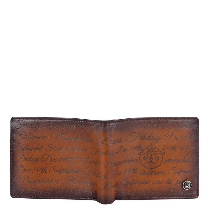 Signato Leather Mens Wallet - Cognac