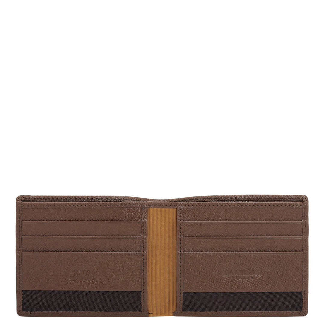 Date Bifold Leather Mens Wallet