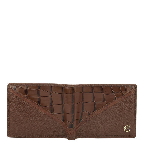 Walnut Bifold Leather Mens Wallet