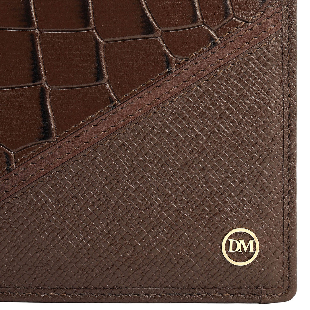 Walnut Bifold Leather Mens Wallet