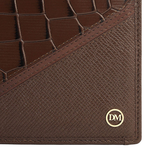 Walnut Bifold Leather Mens Wallet