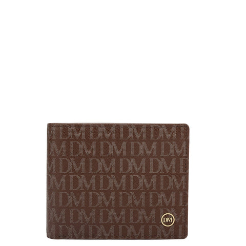 Date Bifold Leather Mens Wallet