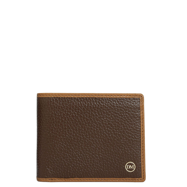 Mocha Bifold Leather Mens Wallet