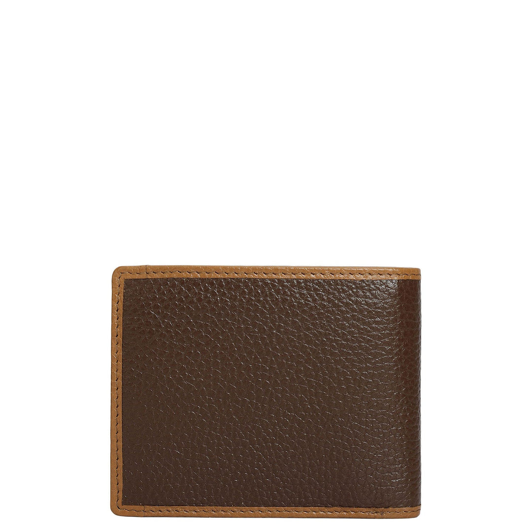 Mocha Bifold Leather Mens Wallet