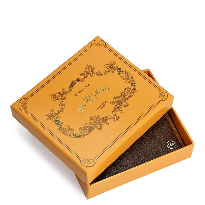 Mocha Bifold Leather Mens Wallet