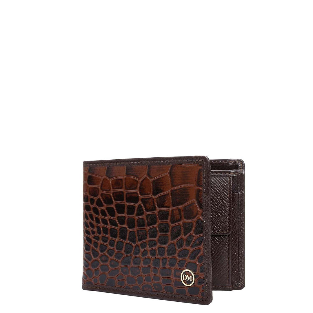 Date Bifold Leather Mens Wallet